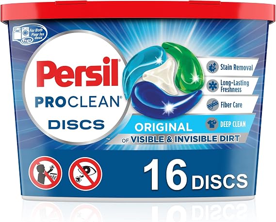 Persil Discs Laundry Detergent Pacs, Original, 16 Count