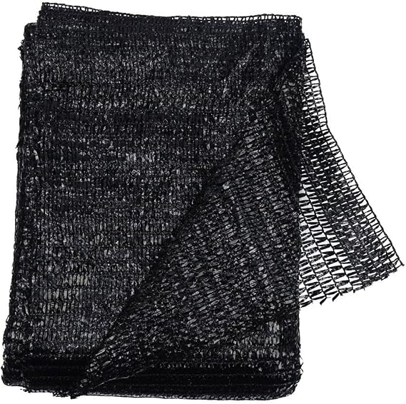 40%-55% Shade Cloth, 6.5x10Ft Garden Sun Shade Mesh Net Cover for Plant | Black Breathable Sunblock Mesh UV Resistant Garden Shade Net for Greenhouse, Vegetables & Raised Beds, Plant Shade Cover