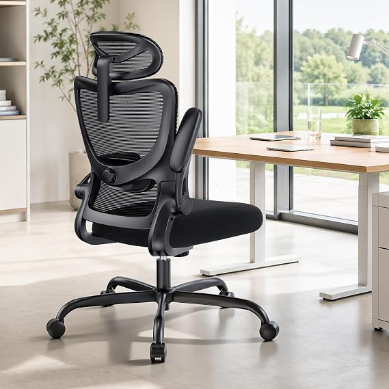 HUANUO Ergonomic Office Chair with 3D Armrests and Lumbar Support