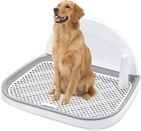 Dog Potty Tray, GANCHUN Pet Indoor Dog Litter Box Potty Tray 23" x 20" Puppy Pee Pad Holder for Small and Medium Dogs