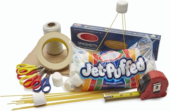 Trainers Warehouse Marshmallow Challenge | Team-building activity | All-in-one convenient kit | A challenge for innovation and prototyping