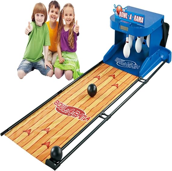 LED Scoreboard for Electronic Bowling Ball - Indoor Bowling Sports Game Console, Simulated Sound Effects - for Kids, Foldable Electronic Bowling Set 3.5m