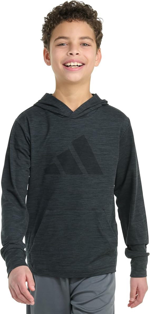 adidas Boys' Long Sleeve All Sport Polyester Pullover Hoodie