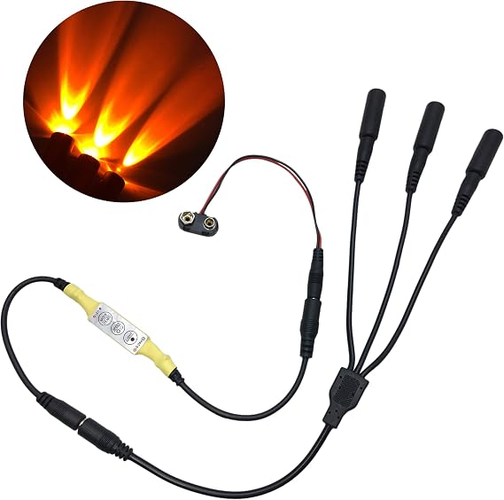 Flame Orange Special Effects Flickering Light Kit