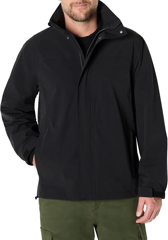 Amazon Essentials Men's Waterproof Packable Rain Jacket