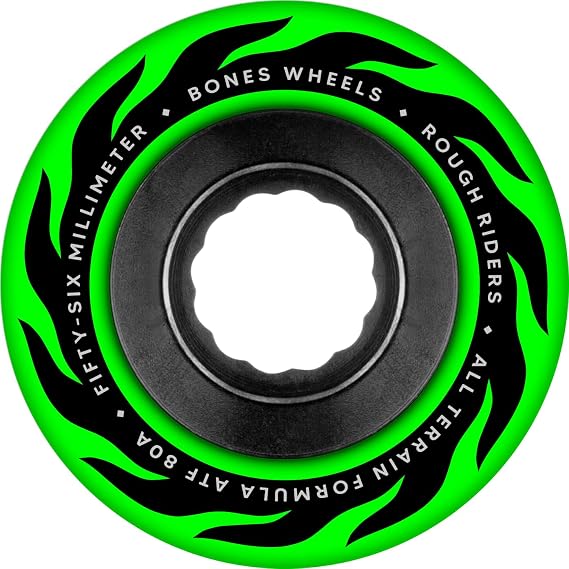 Bones Wheels ATF Rough Riders Eternal Flames 80A Skateboard Wheels