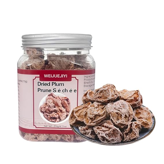 WEIJUEJIYI Sweet and Sour Plum Dried Fruit 8.81oz, Ready-to-eat Dried Prune