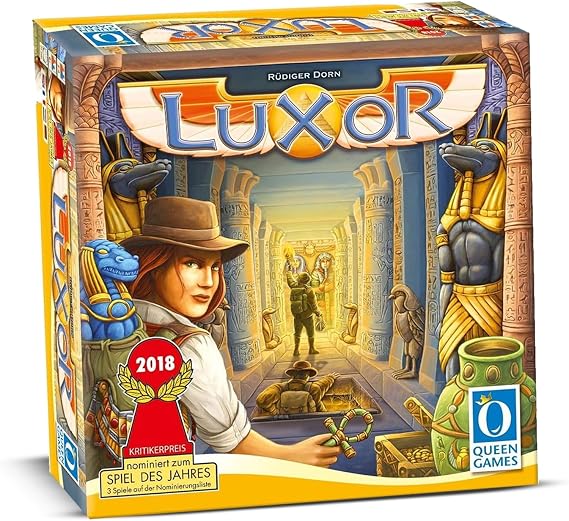 Queen Games Luxor: Family Strategy Board Game for Ages 8+, 2-4 Players