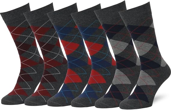 Easton Marlowe Mens Dress Socks Combed Cotton Classic Patterns No Toe Seam Comfort Moisture Wicking Reinforced Heel C