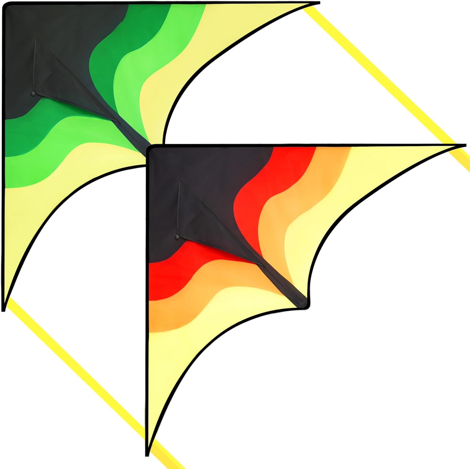 SYNCFUN Large Delta Kite Gradient For Kids and Adults,Easy To Fly Kids Kites Ages 4-8,Large Delta Beach Kite with 328 ft String & Flying Toys for Outdoor Activities & Family Trip