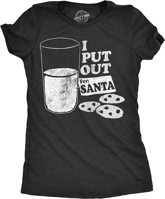 Womens T Shirts Funny Sarcastic Humor Christmas Tees for Holiday Parties