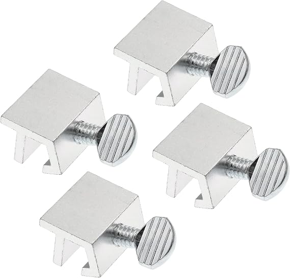 Prime-Line Sliding Window Security Lock for 1/8 in. Rail, Aluminum (4 Pack)