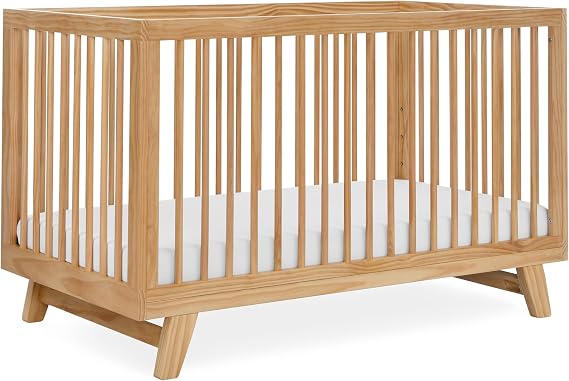 Astin 3-in-1 Convertible Wooden Baby Crib, Natural