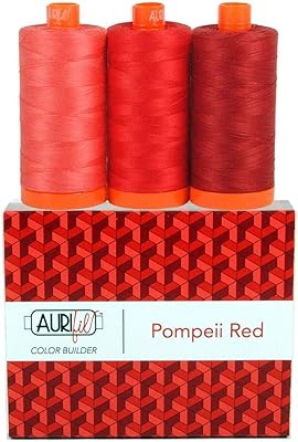 Aurifil Thread CB Pompeii Red 3pc