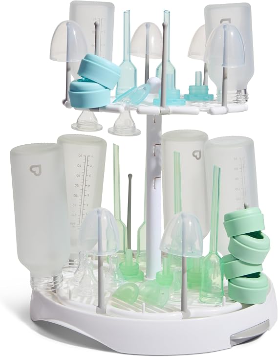 Munchkin High Capacity Drying Rack for Baby Bottles and Accessories, White