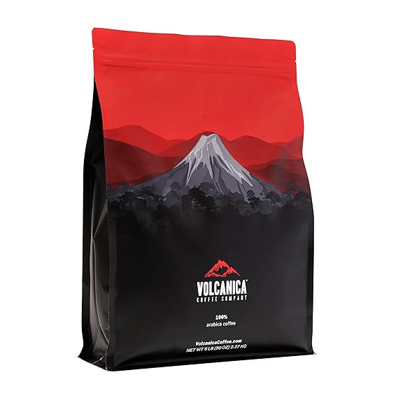 Jamaican Blue Mountain Coffee, 100% Pure, Whole Bean, Fresh Roasted, 5 lbs