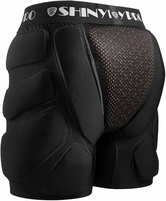 Protective Padded Shorts for Snowboard and Skate CE Level 2 Butt and Tailbone Heavy Duty Protection