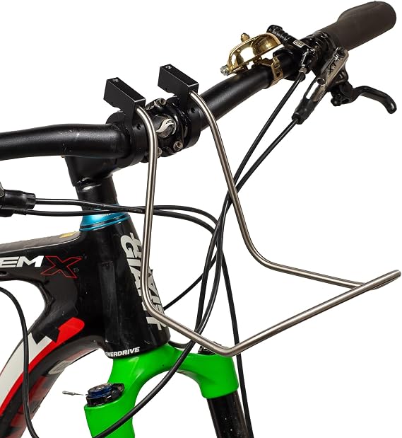 Bagman Bar Rack for Bicycles, Support for Front Panniers and Baskets, High Stability, Easy Installation