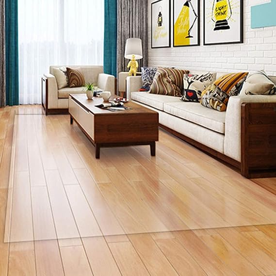 Hard-Floor Chair Mats Large Size Office Chair Mat, Carpet Protector Chair Mat, 2mm Desk Chair Mat, PVC Vinyl Floor Mat, Floor Protector, Table Protector, Table Cover, Waterproof Transparent Entrance H