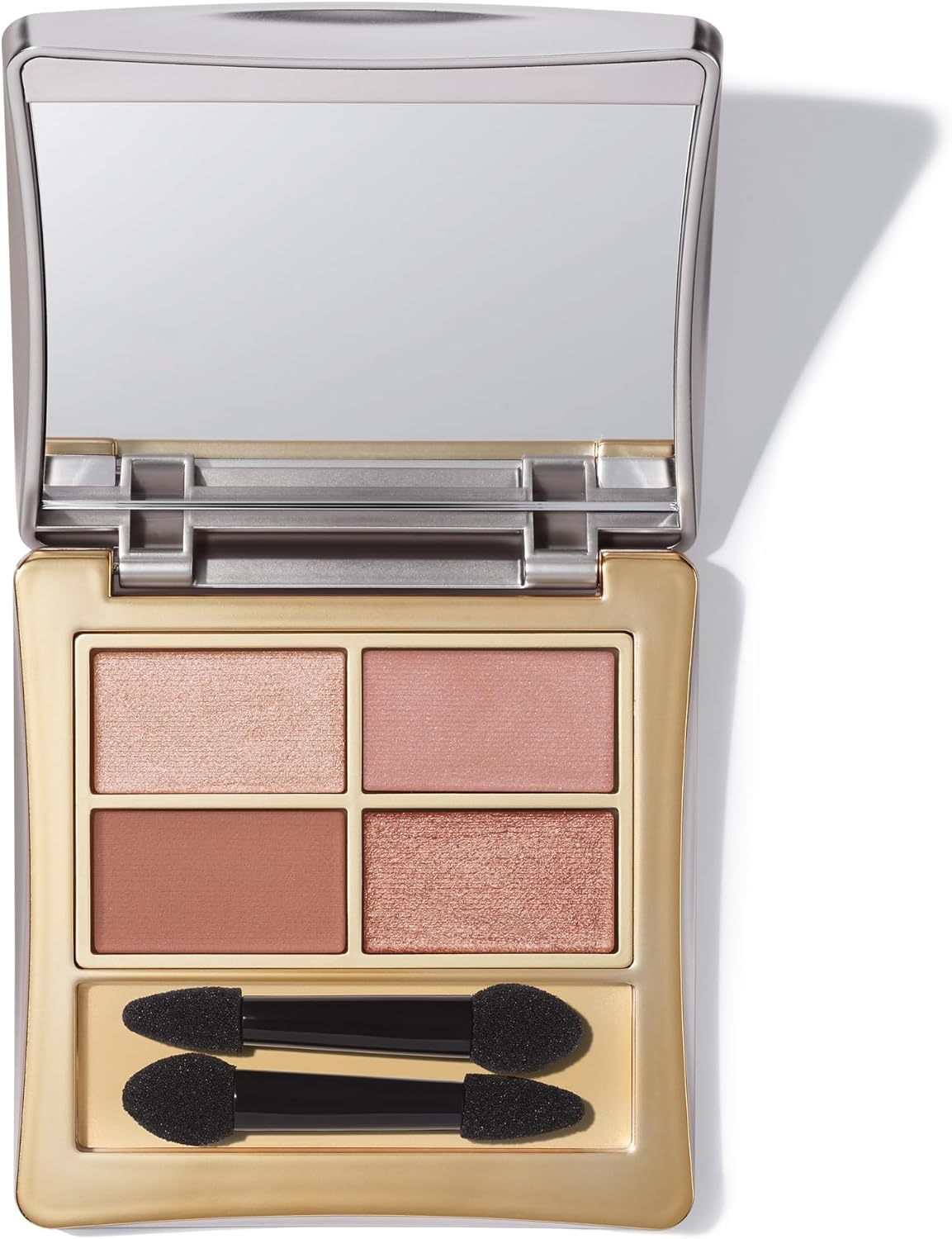 Elizabeth Arden Eyeshadow Quad in Profoundly Pink, 3g, Mineral-based, Talc-free Formula, Vegan Eyeshadow for a Long-Wear, Smudge-free, Velvet Finish