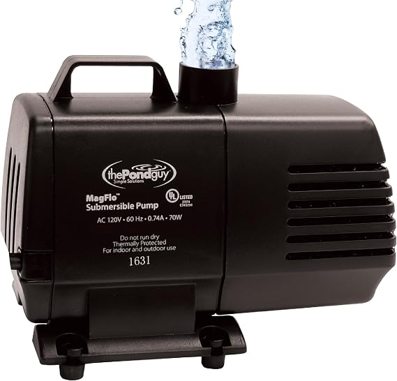 The Pond Guy MagFlo Compact Pump for Small Water Gardens, 290 GPH
