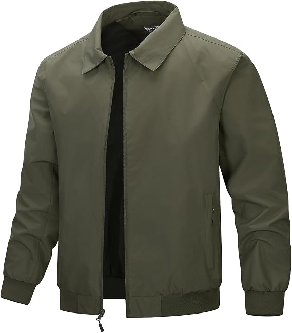 33,000ft Men's Lightweight Jackets Waterproof Windbreaker Bomber Jacket