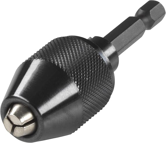 Wolfcraft 2625000 0.5 - 6.5mm Chuck with Hexagonal Shank for Screwdriver/ Keyless