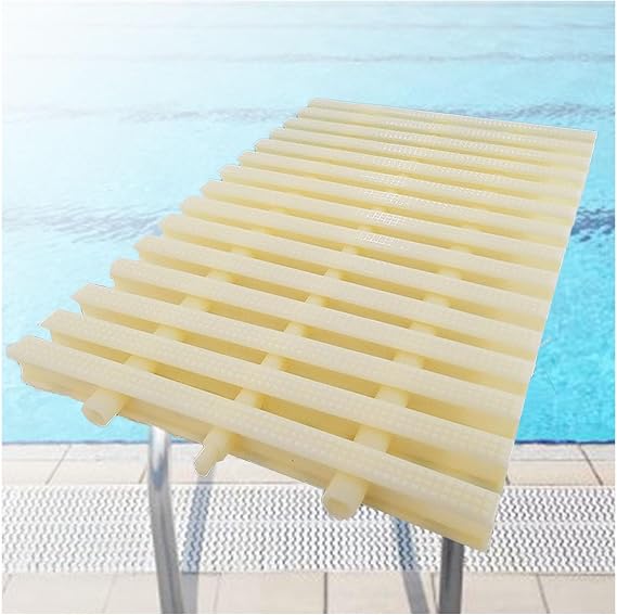 Pool Grating Overflow Drain Grating Shower Drain Grate for Patio Fence, Outlet Drain Grating Cover for Above Ground Pool and Walkway Balcony Shower(15x100CM/2pcs)