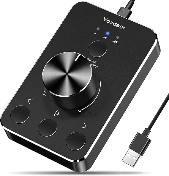 Vaydeer USB Volume Controller, Mute Button, Windows and Mac