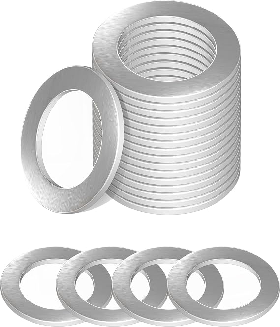 Bylikeho 20pcs Aluminum Oil Drain Plug Gasket Washer Crush Seal, Car Accessories for Mazda CX-3 CX-5 RX-7 RX-8, Replace #9956-41-400
