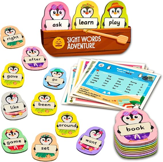 Sight Words Adventure Game | 300 High-Frequency Words for Pre-K to Grade 2 | Sight Word Flash Cards | Preschool Learning Activities | Classroom Must Haves | Kids Ages 36 | Up to 4 Players