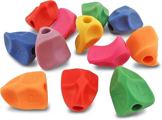 The Classics Solo Training Grips, 12 Pack, Assorted Colors, .75 Inch Long (TPG-17112)