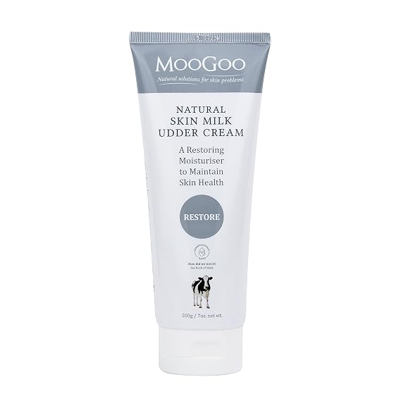 MooGoo Skin Milk Udder Cream - Lightweight Moisturizer for Sensitive, Dry, Irritated Skin Face & Body, All Ages Including Babies 7 oz