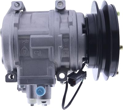 Air Conditioning AC Compressor 4333459 AT215510 A4333459 Compatible with John Deere 200LC 330LC 230LC 230LCR 270LC 330LCR 450LC 550LC