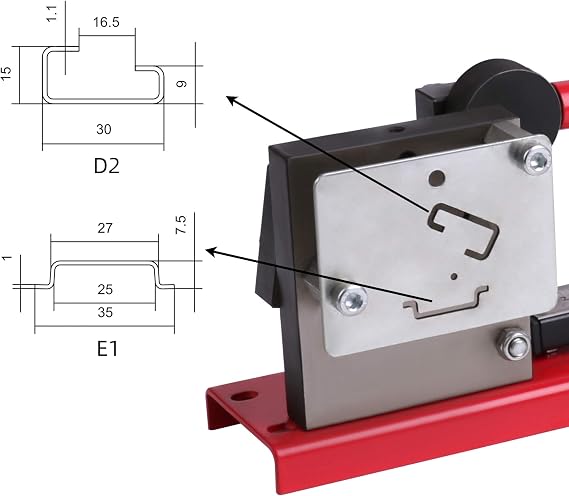DIN Rail Cutter Tool for Cutting with Guide and measuring ruler, cutting din rail