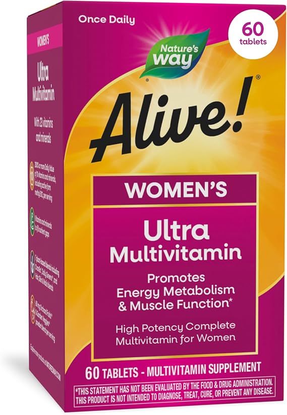 Nature's Way Alive! Women's Ultra Multivitamin, High Potency, 60 ct
