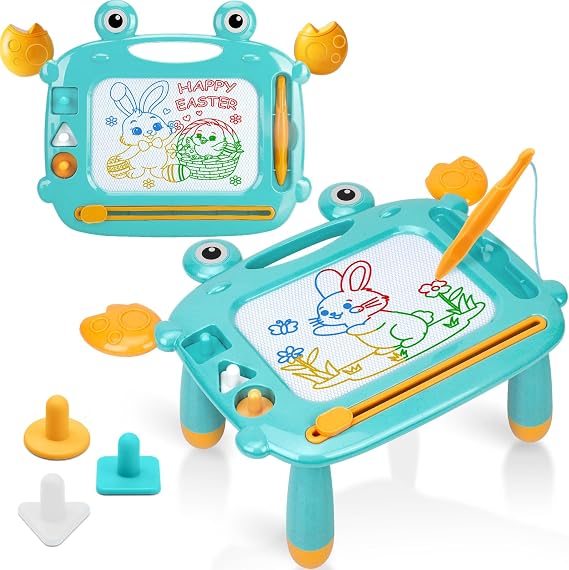 Toddler Toys for Boys, Magnetic Drawing Board, BPA Free, Phthalates Free, PVC Free, Etch Sketch Toys for 3 4 5 Year Olds, Mess Free Magna Write Doodle, Easter Christmas Birthday Gift for Kids