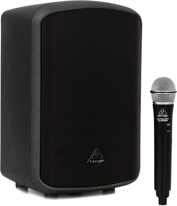 Behringer EUROPORT MPA200BT All-in-One Portable 200-Watt Speaker with Wireless Microphone, Remote Control via Smart Phone, Bluetooth Audio Streaming and Battery Operation