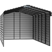 Arrow 12x24x9 3 Sided Carport Eggshell