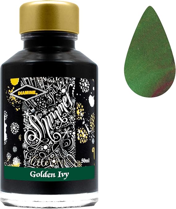 Diamine 50ml Shimmering ink Golden Ivy