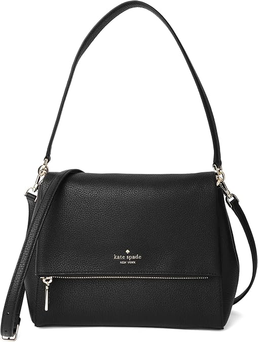 Kate Spade K6029 001 Medium FLAP SHOLDER BAG Shoulder Bag Black