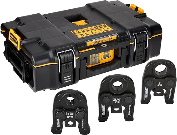 DEWALT Press Kit Tool Kit, Jaw, 1/2 to 1 Inch (DCE202K)
