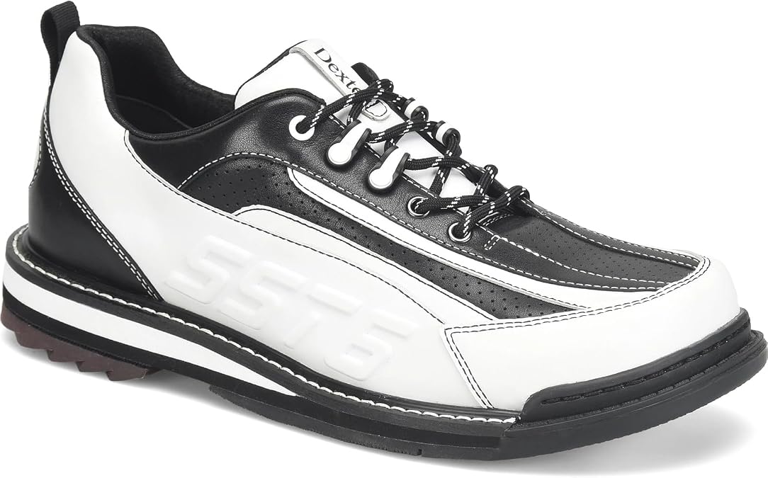 Dexter Men's SST 6 Hybrid LE Left Handed Bowling Shoes White/Black - Interchangeable Slide Sole - for Left Handed Bowlers Only