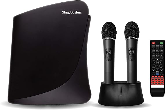 SM-800 PRO Filipino English Karaoke Machine,Tagalog & English Karaoke Songs,Premium Dual Wireless Microphones,Wi-Fi,YouTube Karaoke Singing,Song Recording