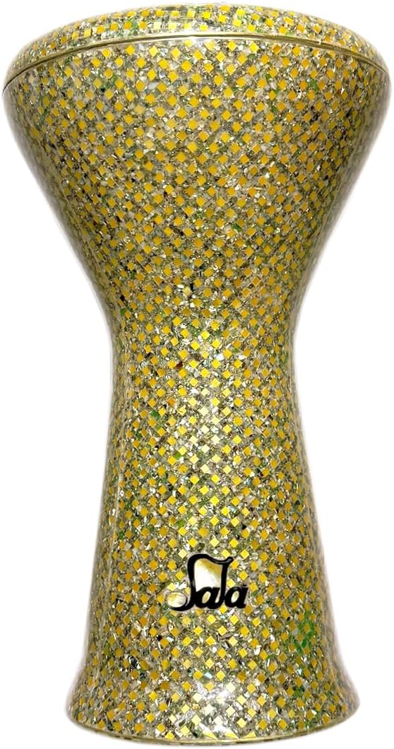 Sombaty Darbuka Drum GLD-4 Golden Jewelry by Sala Egyptian Percussion Musical Instrument