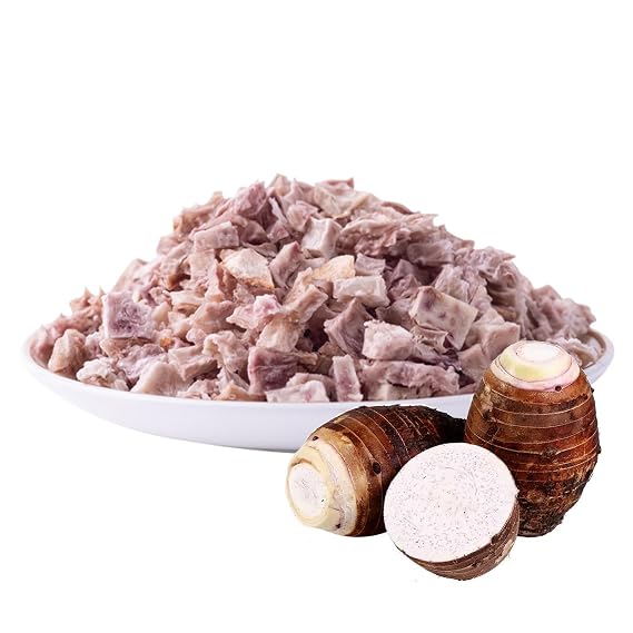SPFLAUFR Cooked taro granules3.52oz/100g, cooked diced taro, dried taro ready to eat without cooking