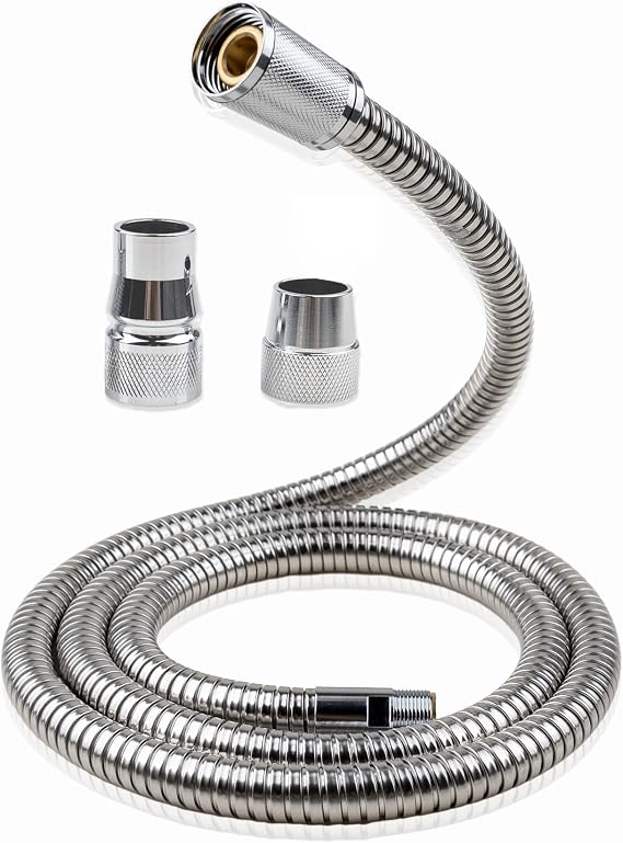 46092000 Kitchen Faucet Hose Replacement Parts, Pull-Out Spray Replacement Hose for Grohe 46092000 LadyLux Hose, 15mm x 12 x 1500 inches, Chrome
