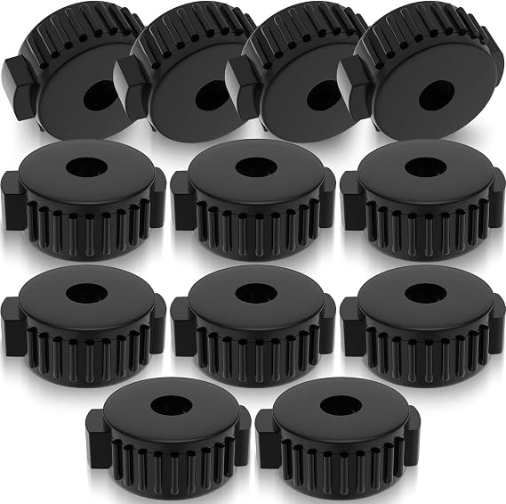 Zhengmy 12 Pcs Plastic Cymbal Nuts for Percussion Drum Kit, 8 mm