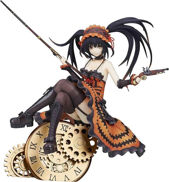 Date A Live: Kurumi Tokisaki 1:7 Scale Fully Painted PVC Figure, Multicolor, 9 inches