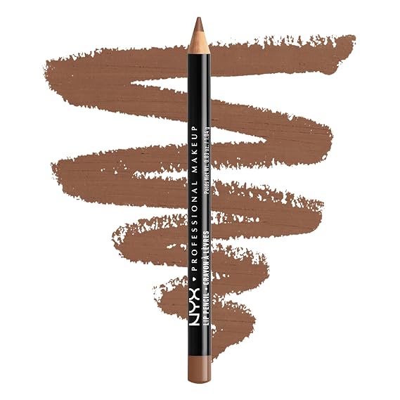 NYX PROFESSIONAL MAKEUP Slim Lip Pencil, Long-Lasting Creamy Lip Liner, Nude Truffle, 0.04 oz